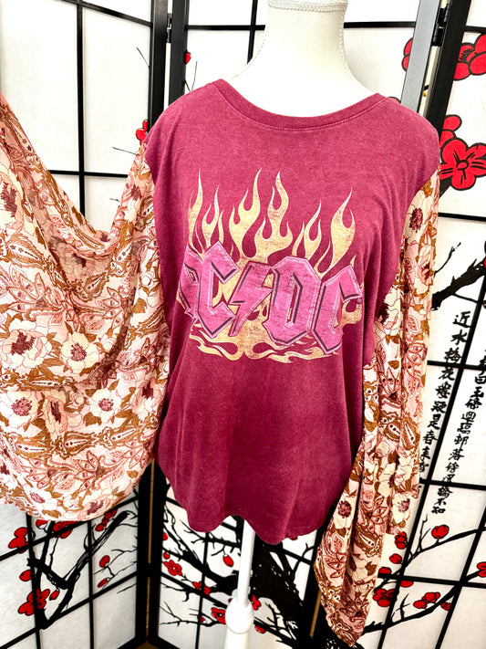 • The Cowgirl Kimono – Handmade Western Boho Statement Piece• Size M•’AC⚡️DC