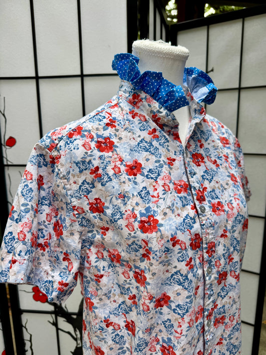 Sustainable Women’s Tops | Upcycled Men’s Dress Shirts
Size M