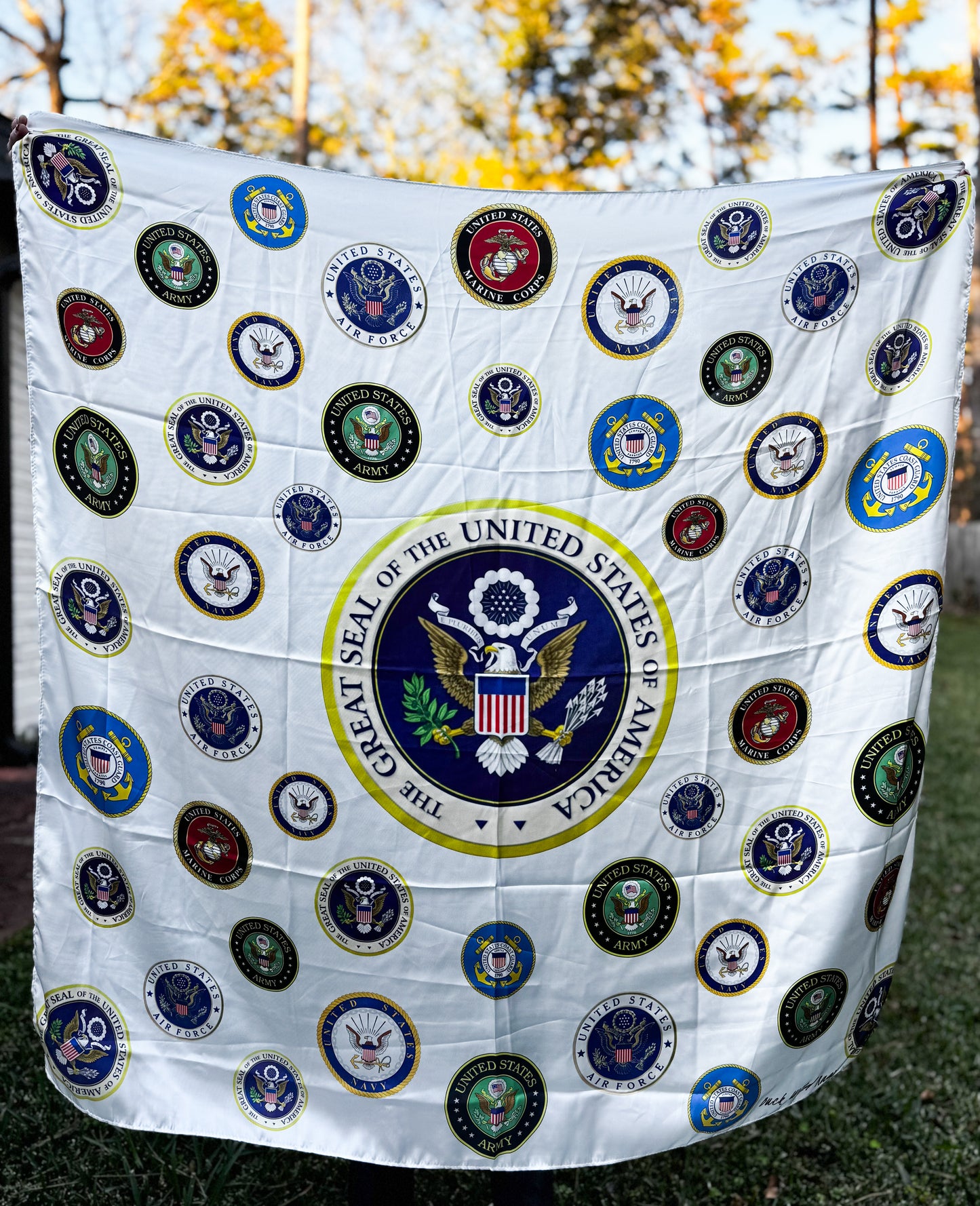 Branches of the US Military- (42”) Custom Scarf Design