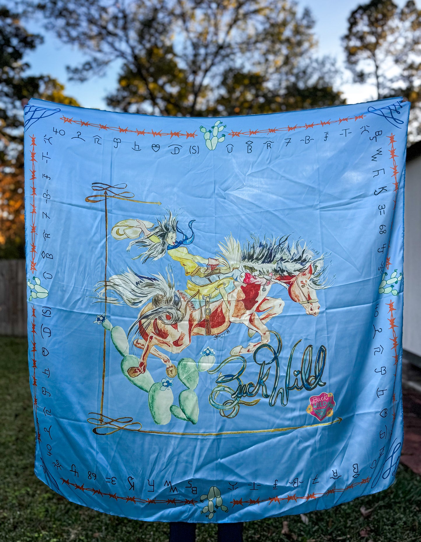 Bronc Stomper- (42”) Custom Scarf Design