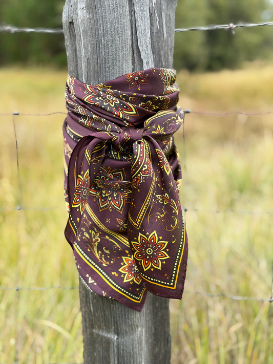 Burgundy Reserve Paisley | Heritage Collection – 100% Silk Wild Rag | 42”

Rich Color. Timeless Tradition. Refined Western Elegance.