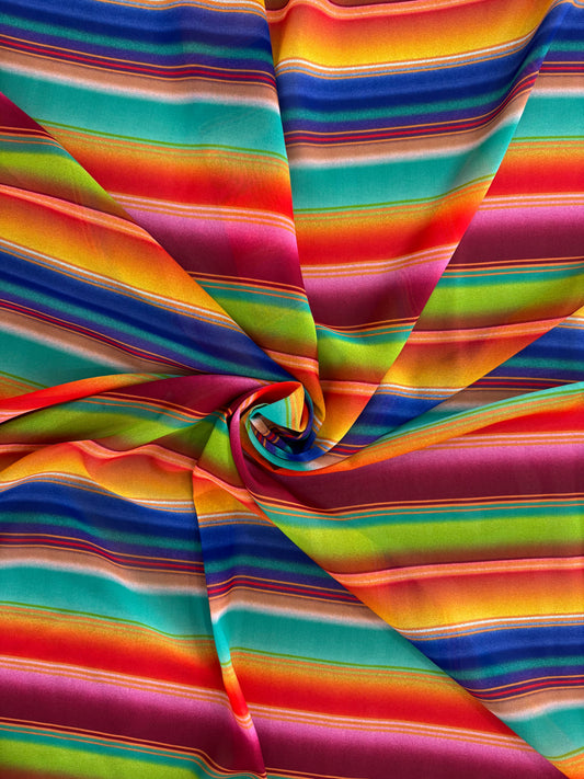 Suddenly Serape Chiffon Wild Rag- 42” A Buck Wild EXCLUSIVE design