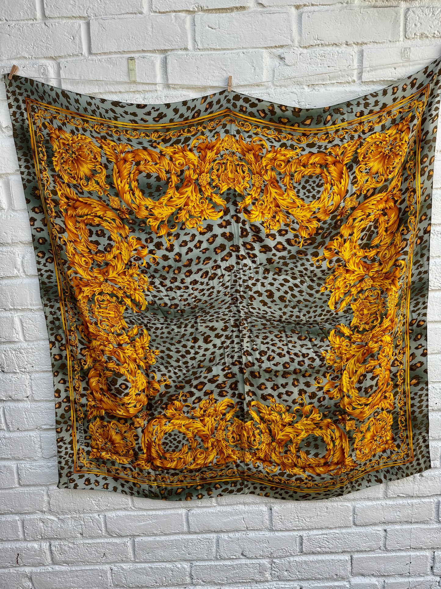 Vintage Silk Scarf | Buck Wild Rag | Western Cowgirl Neckerchief | Retro Hair Scarf | One-of-a-Kind Silk Bandana