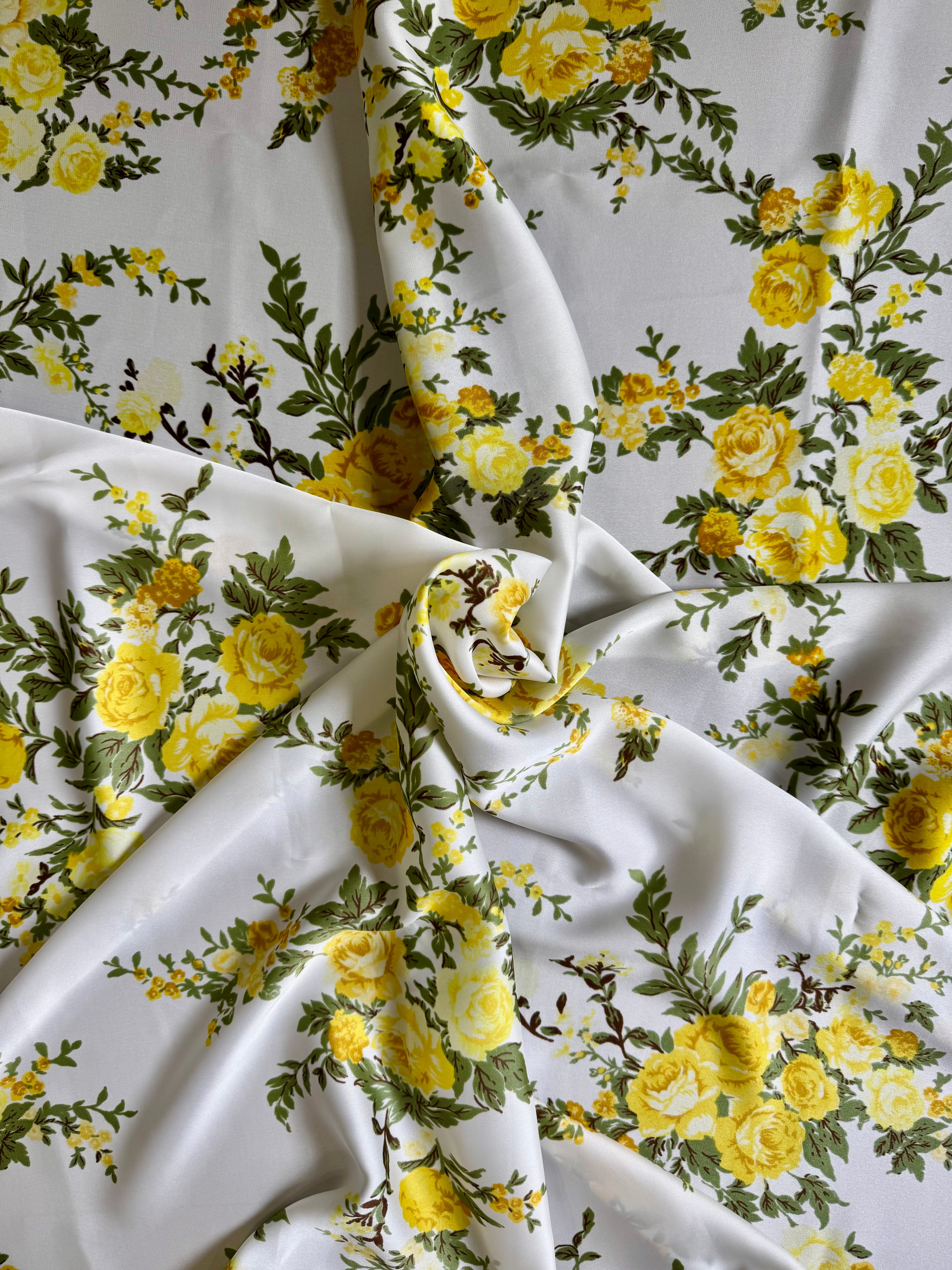 The Yellow Rose of Texas (42”) silky soft Wild Rag – Buck Wild Rags