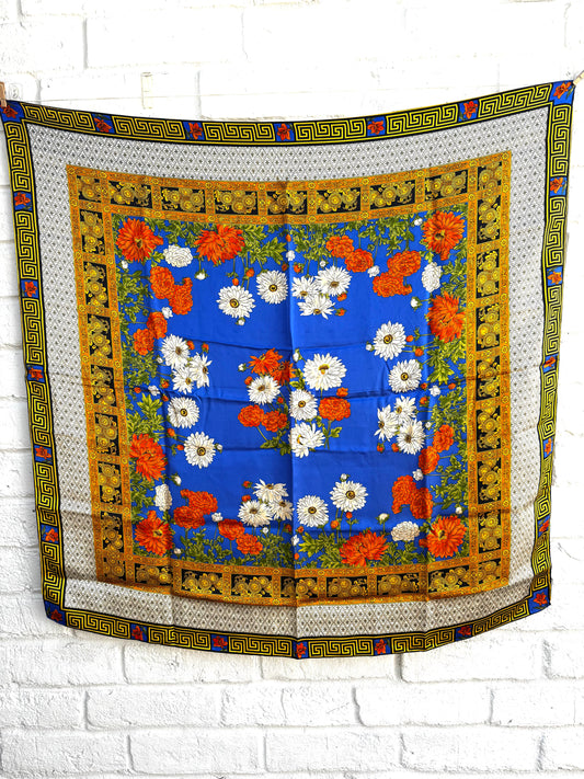 Authentic Vintage Silk Scarf | Luxury Western Accessory | One-of-a-Kind Cowgirl Style