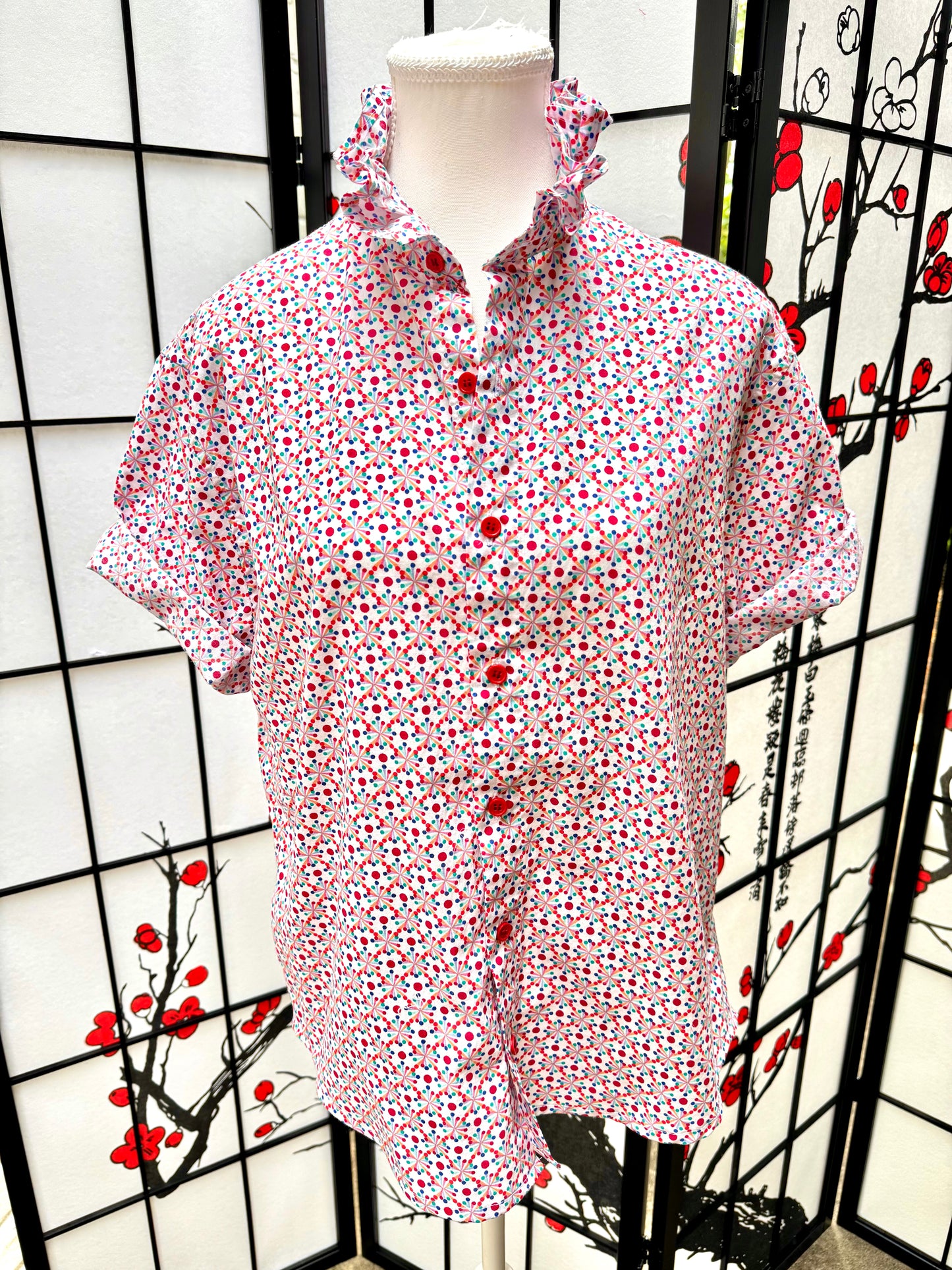 One-of-a-Kind Women’s Shirts | Reworked & Upcycled Size M