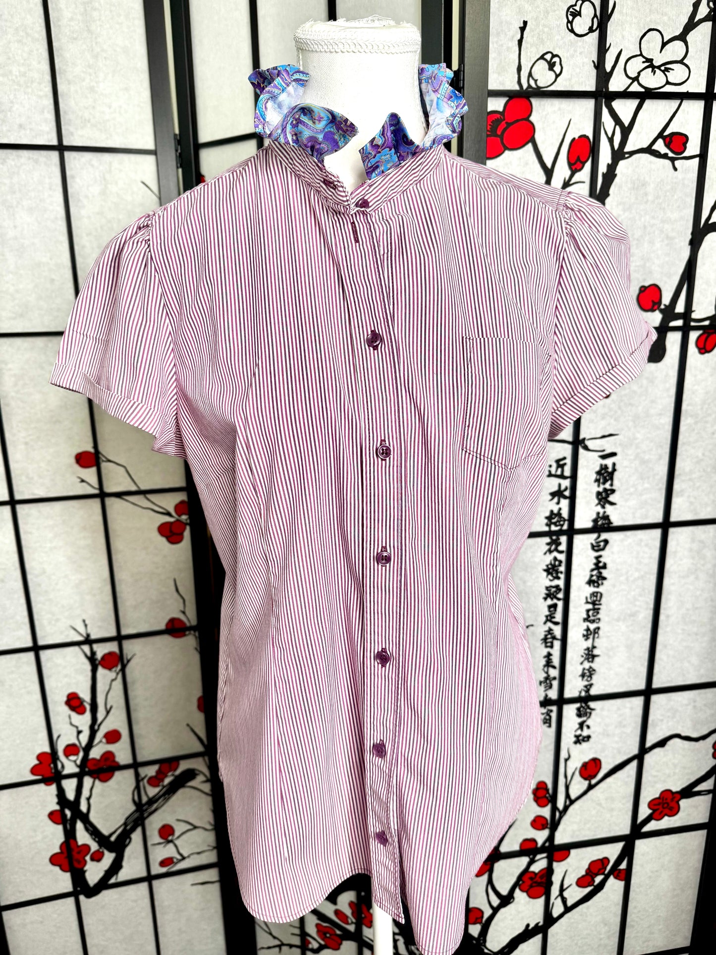 Upcycled Women’s Shirts | Reworked Men’s Dress Shirts
	Size Small