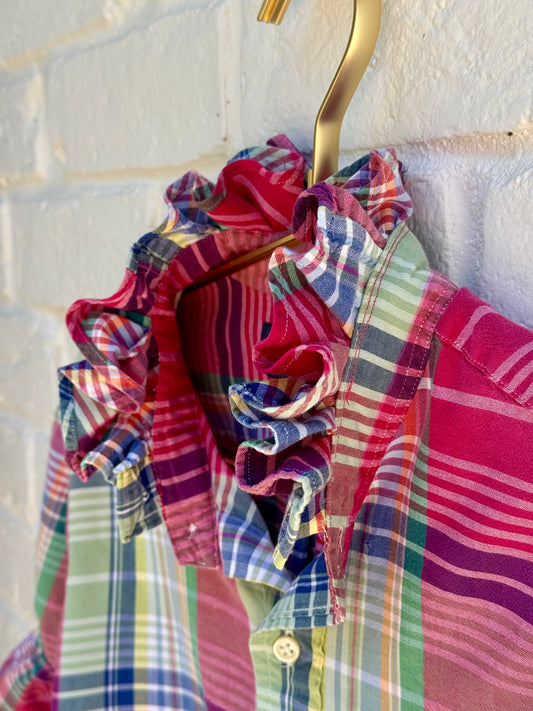 Ralph Lauren| Sunset Plaid Cowgirl Blouse| Size M