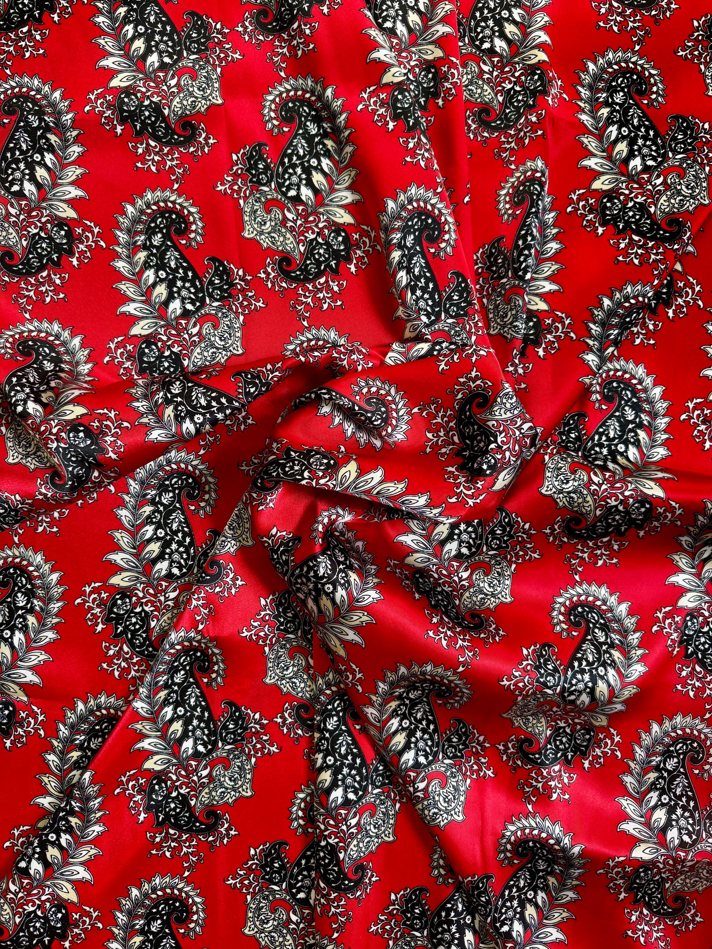 Red Raider- 42” Cowboy Paisley Wild Rag