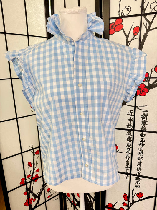 One-of-a-Kind Women’s Shirts | Reworked & Upcycled Size S