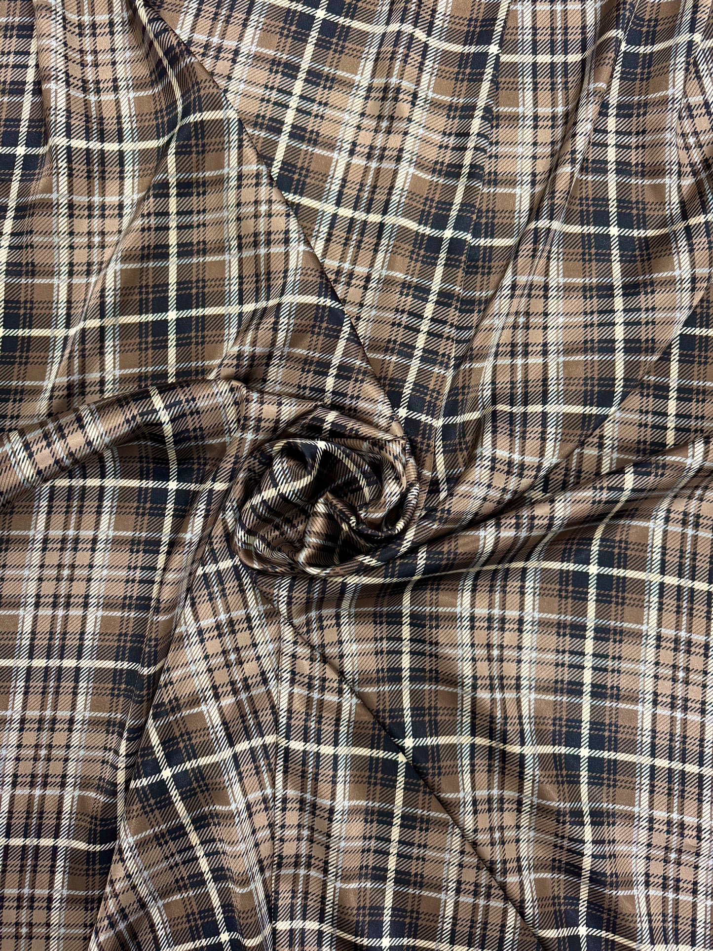 Highlander Wild Rag- Taupe and Black 42”