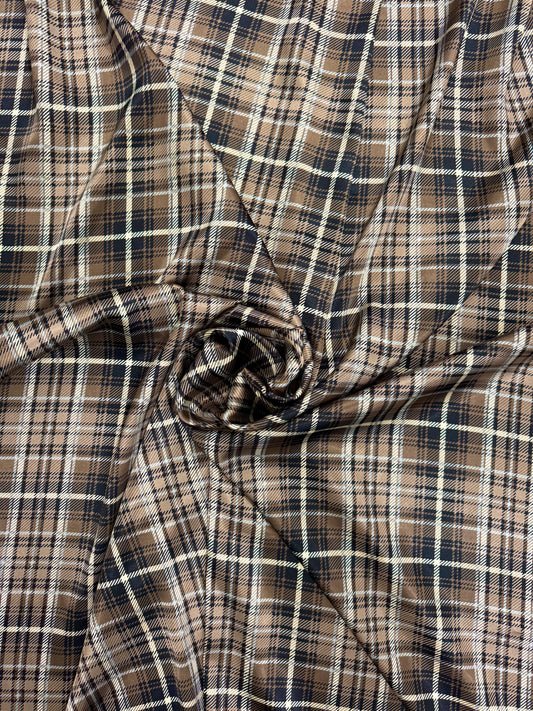 Highlander Wild Rag- Taupe and Black 42”