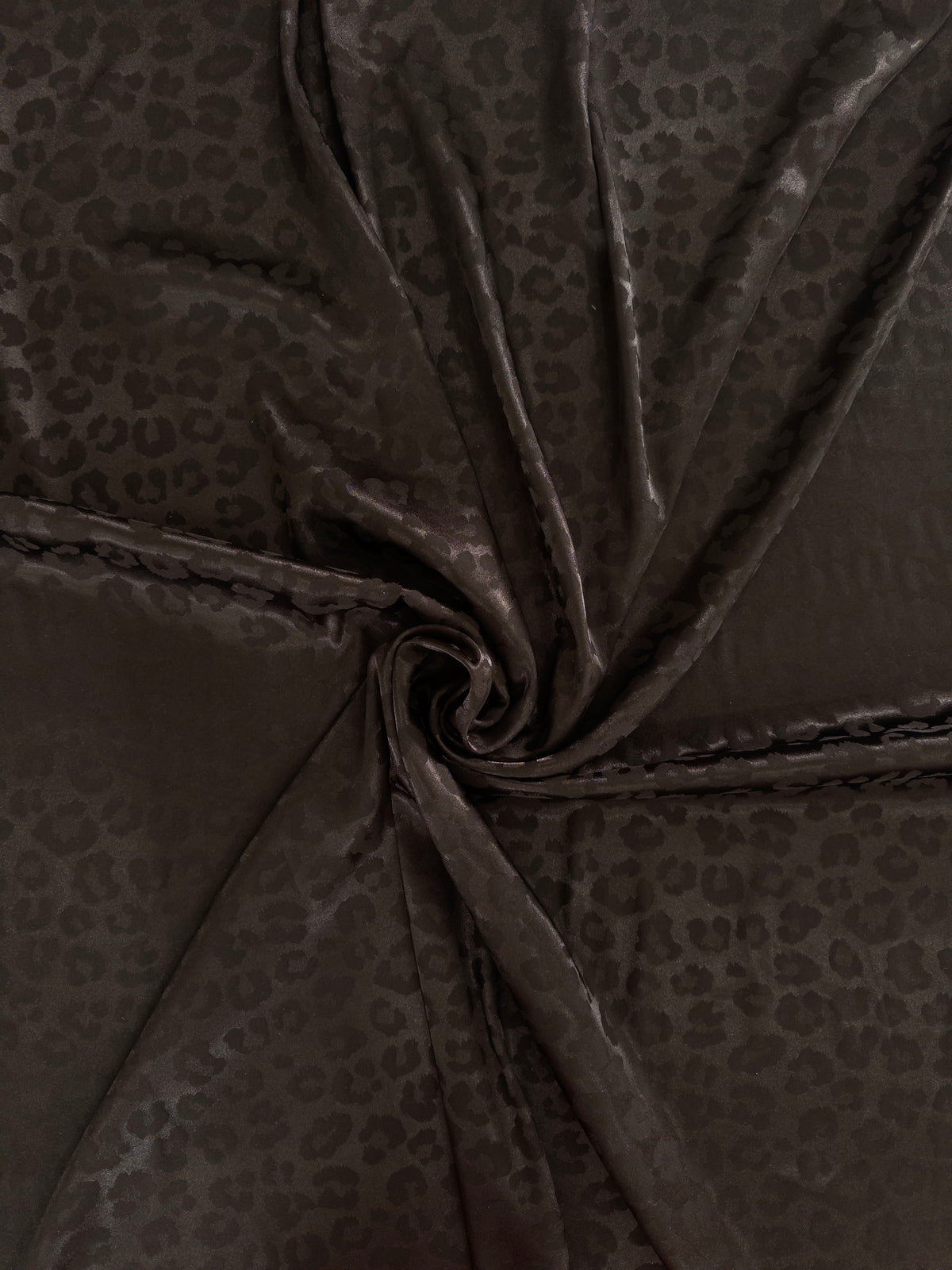 Silhouette- Black Leopard Wild Rag 42”