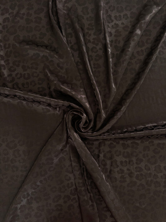 Silhouette- Black Leopard Wild Rag 42”