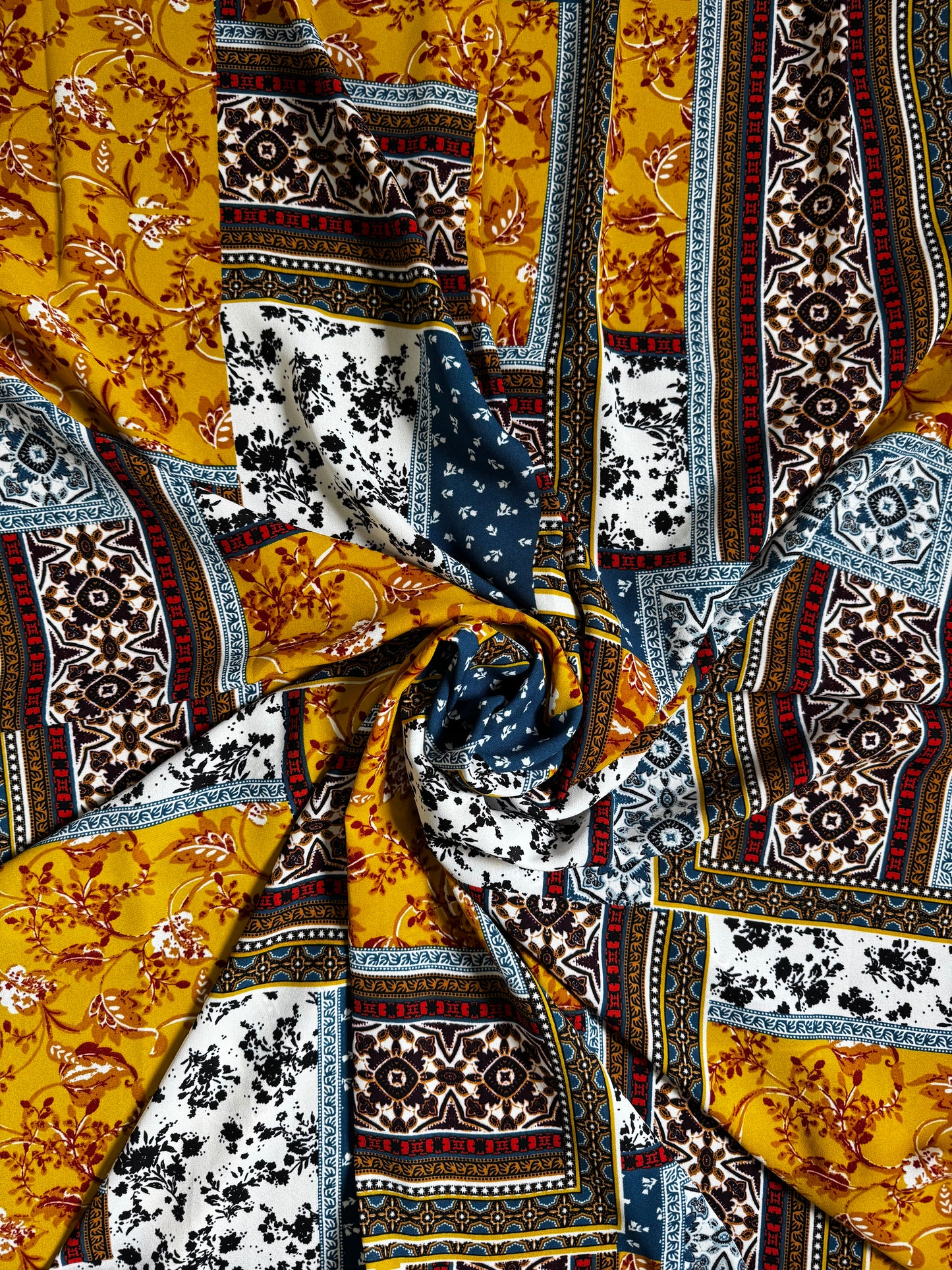 Mustard Seed- (42”) BoHo Inspired Ladies Scarf/Wild Rag.