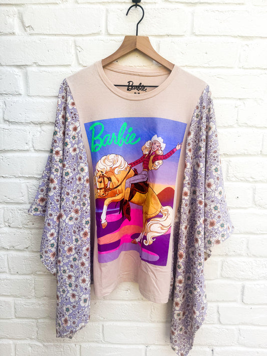 Cowgirl Kimono Tee Barbie Girl- Size Large