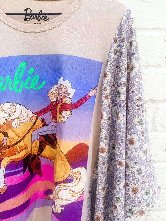 Cowgirl Kimono Tee Barbie Girl- Size Large
