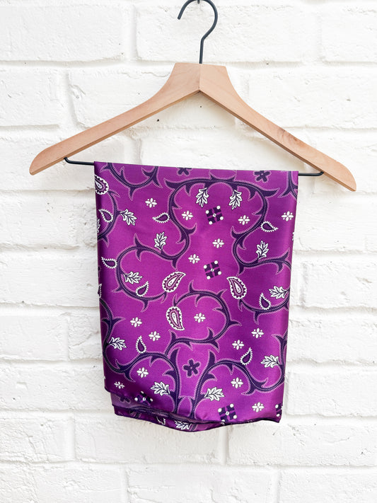 Inez- 42” Silky Satin Wild Rag
