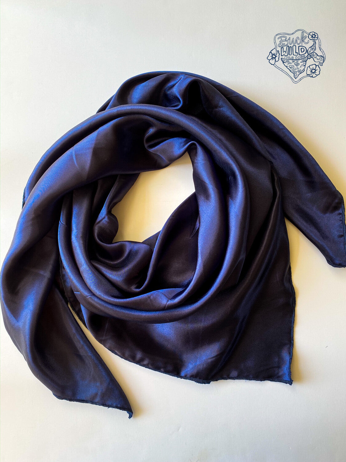 Navy Blue Wild Rag-42” – Buck Wild Rags